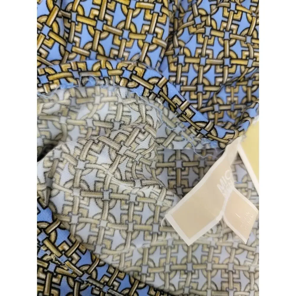 Michael Kors Dres SZ Large Long Sleeve Chain Pattern Mini